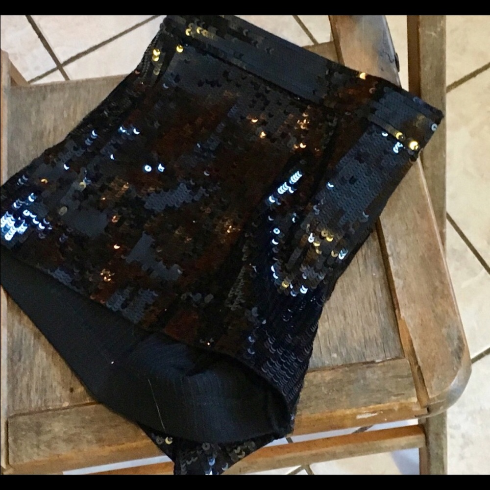 Express sequin shorts